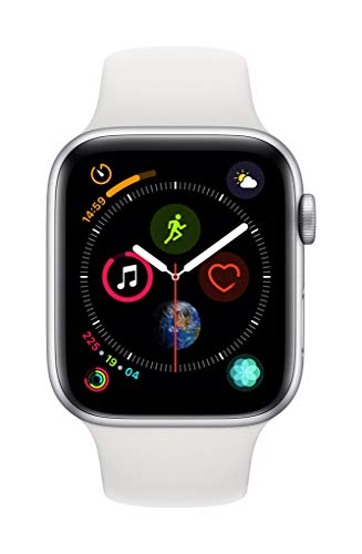 Apple Watch Series 4 (GPS, 44mm) – Silver Aluminium Case with White Sport Band Apple Watch Series 4 (GPS, 44mm) – Silver Aluminium Case with White Sport Band