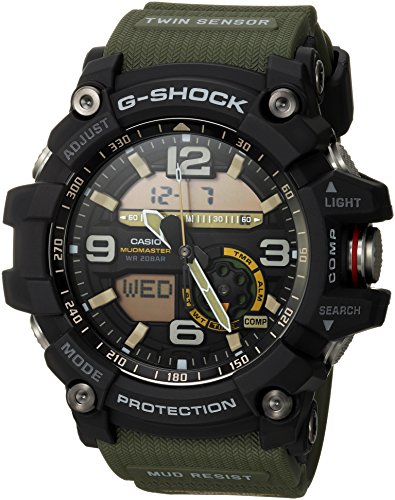 Casio Men’s GG-1000-1A3CR Mudmaster G-SHOCK Quartz Casual Watch, Green Casio Men’s GG-1000-1A3CR Mudmaster G-SHOCK Quartz Casual Watch, Green