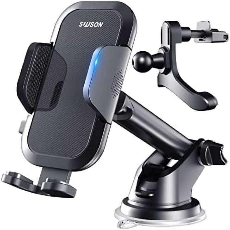 SUUSON Phone Holder for car -3in1 Long arm Car Phone Holder Mount, Suitable for car Dashboard/Windshield/Vent, car Adjustable Phone Holder, Compatible with All Smart Phones and Cars SUUSON Phone Holder for car -3in1 Long arm Car Phone Holder Mount, Suitable for car Dashboard/Windshield/Vent, car Adjustable Phone Holder, Compatible with All Smart Phones and Cars