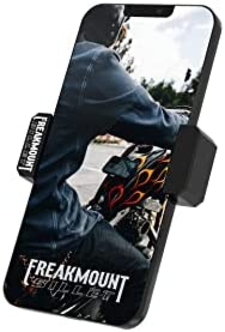 FREAKMOUNT Billet Magnetic Motorcycle Phone Mount – Billet Solid Aluminum Freaky Strong Magnetic Motorcycle Phone Holder – Harley Davidson Motorcycle Accessories – Fits Nearly All Phones
