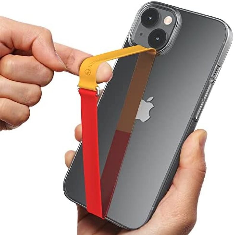3 in 1 Optimal Bicolor Cell Phone Strap, Sinjimoru Reusable Phone Grip Holder for Hand with Clip as Phone Loop Finger Holder for iPhone Case & Samsung. Sinji Loop Clip Two Tone Mandarin Red 210 3 in 1 Optimal Bicolor Cell Phone Strap, Sinjimoru Reusable Phone Grip Holder for Hand with Clip as Phone Loop Finger Holder for iPhone Case & Samsung. Sinji Loop Clip Two Tone Mandarin Red 210