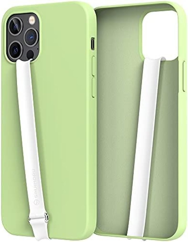 C-Shaped Clip Finger Phone Grip, Sinjimoru Silicone Cell Phone Strap for Phone Case with Clip as Phone Loop Holder for iPhone Case & Samsung Phone. Sinji Loop Clip White 230