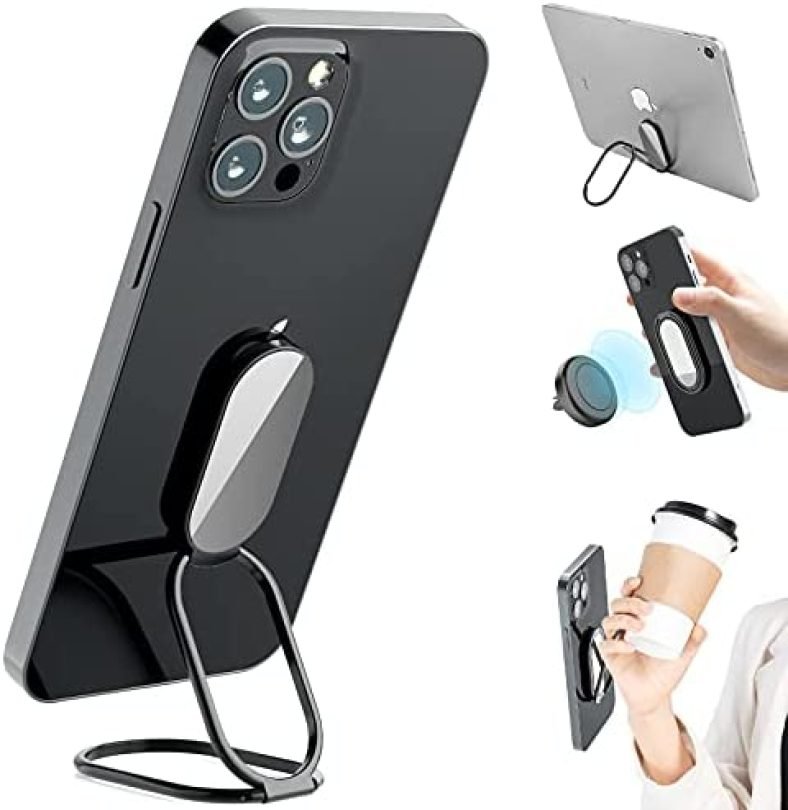 Phone Ring Holder Finger Kickstand, 360° Rotation Cell Phone Ring Holder Stand Metal Phone Back Grip for Magnetic Car Mount Foldable Cell Phone Stand Compatible with Most Smartphones Phone Ring Holder Finger Kickstand, 360° Rotation Cell Phone Ring Holder Stand Metal Phone Back Grip for Magnetic Car Mount Foldable Cell Phone Stand Compatible with Most Smartphones