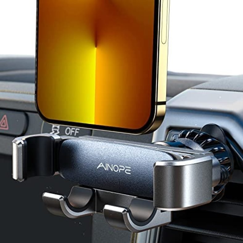 AINOPE Car Phone Holder Mount 2023 Upgrade Gravity Car Phone Mount with Newest Air Vent Clip Auto Lock Hands Free Cell Phone Holder Mount for Car Compatible for iPhone 14 Pro Max 13 12 & All Phones AINOPE Car Phone Holder Mount 2023 Upgrade Gravity Car Phone Mount with Newest Air Vent Clip Auto Lock Hands Free Cell Phone Holder Mount for Car Compatible for iPhone 14 Pro Max 13 12 & All Phones