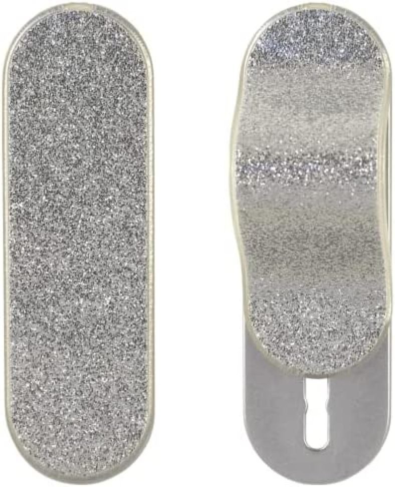 The PhoneFin. Collapsible Stand, Grip, and Mount. Glitter – Silver