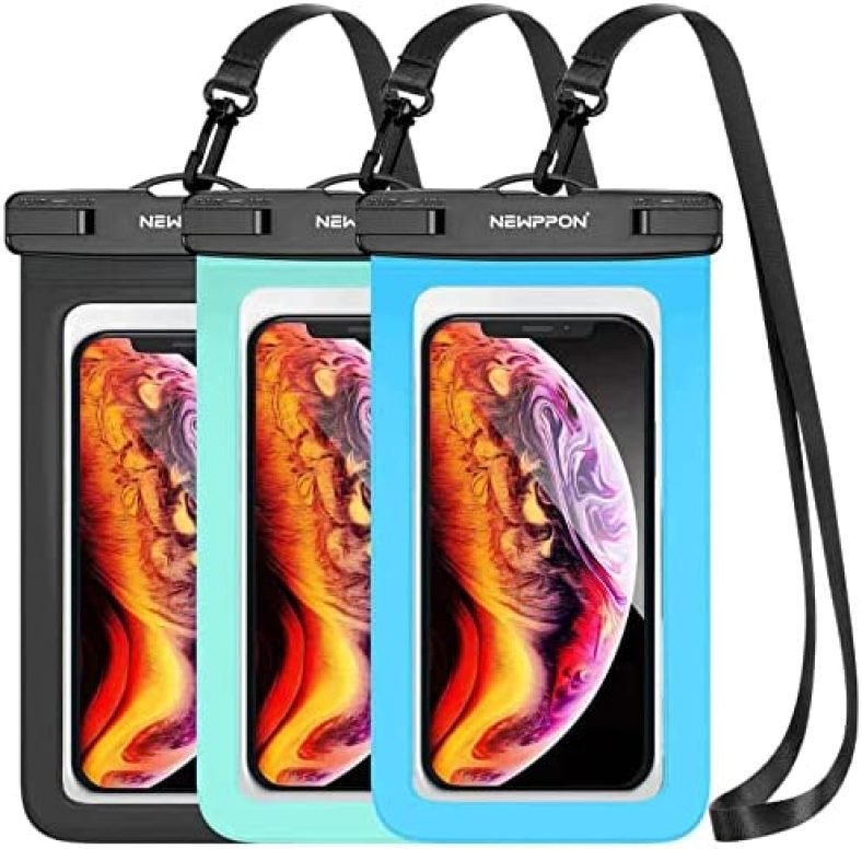 newppon Waterproof Cell Phone Pouch : 3 Pack Universal Water Proof Dry Bag Case with Neck Lanyard – Underwater Clear Cellphone Holder Large Protector for iPhone Samsung Galaxy for Beach Pool Swimming newppon Waterproof Cell Phone Pouch : 3 Pack Universal Water Proof Dry Bag Case with Neck Lanyard – Underwater Clear Cellphone Holder Large Protector for iPhone Samsung Galaxy for Beach Pool Swimming