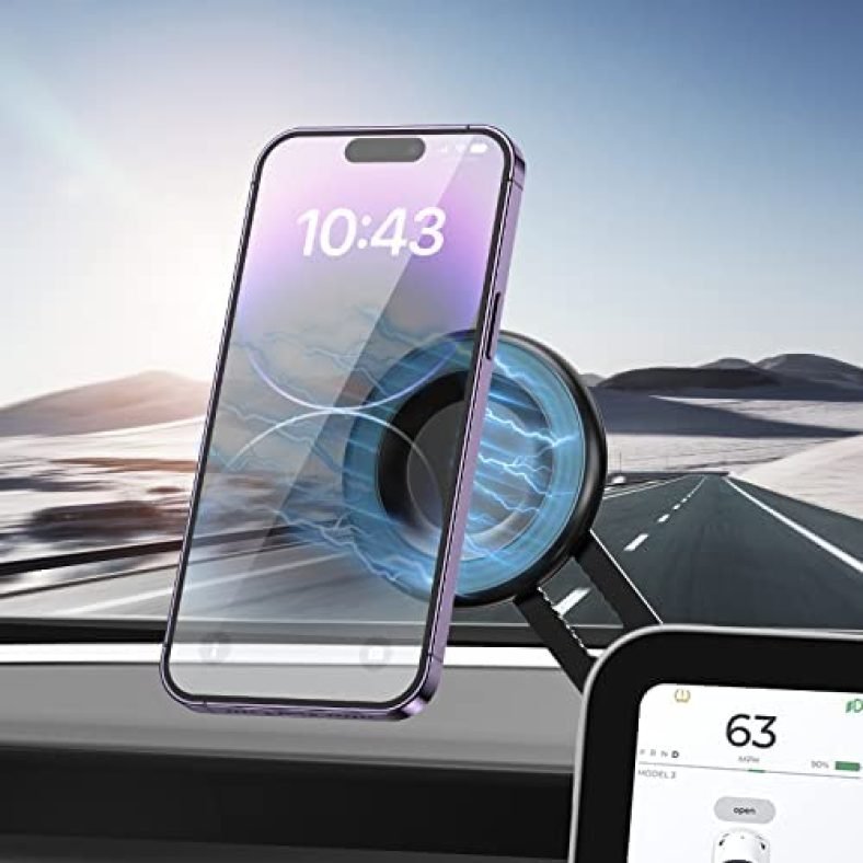 KESTERRA Tesla Phone Mount,Strongest Magnet Power Phone Car Holder Mount,Compatible with Magsafe Case iPhone 14/13/12/Samsung,Foldable and Rotatable,Tesla Model 3 Accessories,Tesla Model Y Accessorie KESTERRA Tesla Phone Mount,Strongest Magnet Power Phone Car Holder Mount,Compatible with Magsafe Case iPhone 14/13/12/Samsung,Foldable and Rotatable,Tesla Model 3 Accessories,Tesla Model Y Accessorie