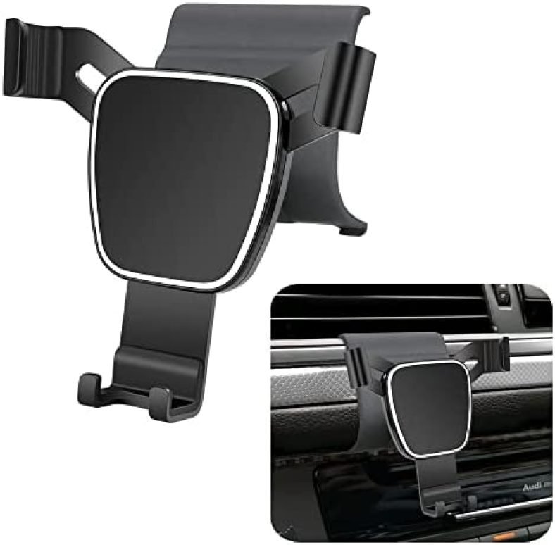 LUNQIN Audi 2012-2018 A6 A7 S6 S7 RS6 RS7 Allroad Car Phone Holder Auto Accessories Navigation Bracket Interior Decoration Mobile Cell Phone Mount