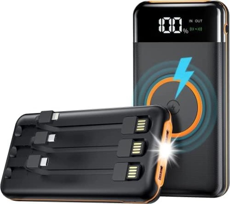 UYAYOHU Portable-Power-Bank-Charger – 40000mAh Power Bank Flashlight 5V3.1A Quick Charge and Built in Out/Input Cables 10W Wireless Charger for Smart Devices and Cell Phones UYAYOHU Portable-Power-Bank-Charger – 40000mAh Power Bank Flashlight 5V3.1A Quick Charge and Built in Out/Input Cables 10W Wireless Charger for Smart Devices and Cell Phones
