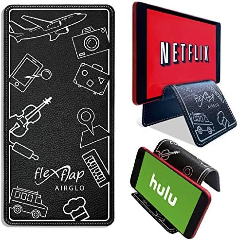 Airplane Travel Essentials for Flying Flex Flap Cell Phone Holder & Flexible Tablet Stand for Desk, Bed, Treadmill, Home & in-Flight Airplane Travel Accessories – Travel Must Haves Cool Gadgets Airplane Travel Essentials for Flying Flex Flap Cell Phone Holder & Flexible Tablet Stand for Desk, Bed, Treadmill, Home & in-Flight Airplane Travel Accessories – Travel Must Haves Cool Gadgets