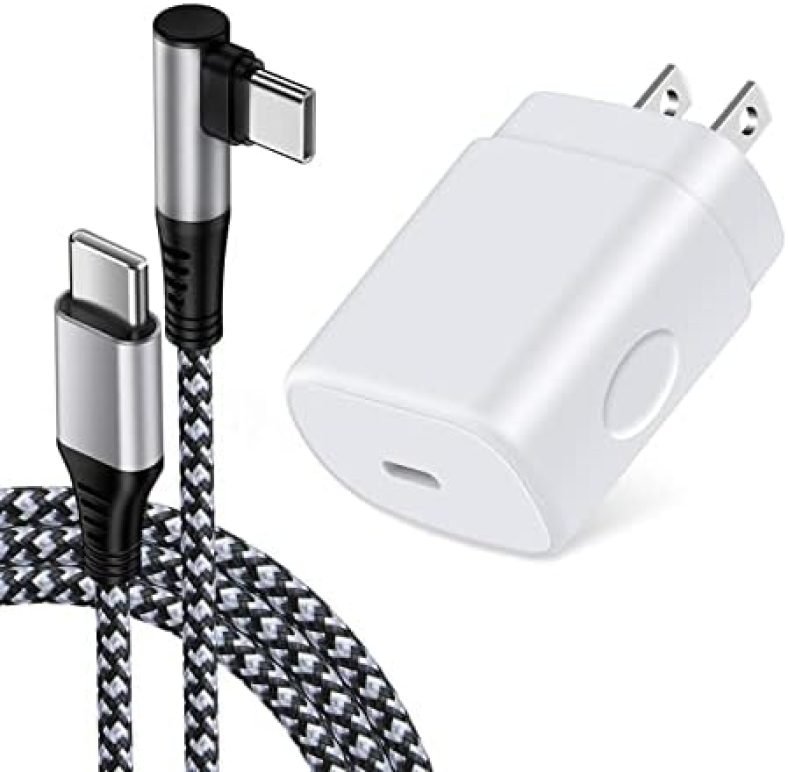 25W USB C Block for Android Samsung Galaxy A14 5G/A54/A13/A12/A03s/A11/A01/A53/A52/A51/A34/A32/A23/A24/A32/ A40/A41/A42/A50/A70/A73/A80/ A90/S23 Fast Charger Box +Right Angle Type C Phone Cable 5FT 25W USB C Block for Android Samsung Galaxy A14 5G/A54/A13/A12/A03s/A11/A01/A53/A52/A51/A34/A32/A23/A24/A32/ A40/A41/A42/A50/A70/A73/A80/ A90/S23 Fast Charger Box +Right Angle Type C Phone Cable 5FT