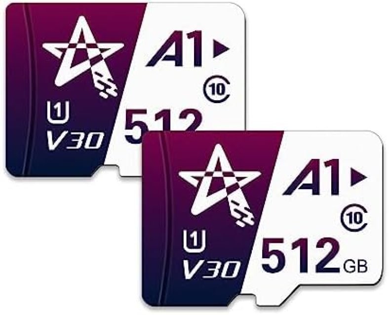 Elctman Memory Card 512GB (Pack of 2), Ultra UHS-I TF Card – A1, U1, C10, V30 High Speed Memory Card Expanded Storage for Android Smart Phones, Tablets Elctman Memory Card 512GB (Pack of 2), Ultra UHS-I TF Card – A1, U1, C10, V30 High Speed Memory Card Expanded Storage for Android Smart Phones, Tablets