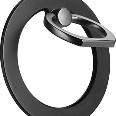 Makemani Magnetic Phone Grip, Magnetic Phone Ring Holder Compatible with MagSafe Accessories for iPhone 14 13 12 MagSafe Cases, Black