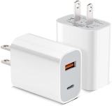 Watch Series 8 Charger Block, Watch Charger, USB C Charger Block, 2 Pack 20w Dual Port Fast Charging Block Compatible for Watch Series 8 7, iPhone 13 14 Pro Max New iwatch Charger Cube Brick Box