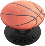 PopSockets PopGrip: Phone Grip and Phone Stand, Collapsible, Swappable Top, Basketball