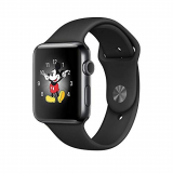 Refurbished Apple Watch Series 2, 42mm Space Black Stainless Steel Case with Black Sport Band