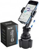 TACTIK Cup Holder Phone Mount Car Phone Holder Mount – Cell Phone Holder Car Adjustable 360° Rotation – Universal iPhone Holder for Car – Compatible with iPhone, Samsung Android, Google, Moto & More