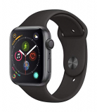 Apple Watch Series 4 (GPS, 44mm) – Space Gray Aluminium Case with Black Sport Band