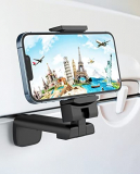 MiiKARE Airplane Travel Essentials Phone Holder, Universal Handsfree Phone Mount for Flying with 360 Degree Rotation, Travel Accessory for Airplane, Travel Must Haves Phone Stand for Desk, Tray Table