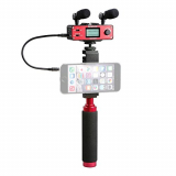 Smartphone Video Rig ,Saramonic Phone Filming Kit with Dual Stereo Microphones, Audio Mixer for Apple iPhone 5, 5C, 5S, 6, 6S, 7 (Regular and Plus), Samsung ,Perfect for live-streaming, vlogging