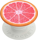 PopSockets PopGrip: Phone Grip and Phone Stand, Collapsible, Swappable Top, Grapefruit Slice