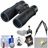 Nikon Prostaff 5 8×42 ATB Waterproof / Fogproof Binoculars with Case + Harness + Smartphone Adapter + Cleaning Kit